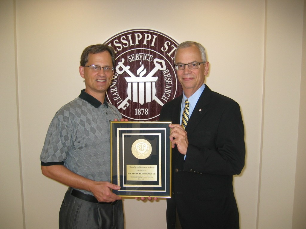 Dr. Horstemeyer (left) with Dr. Jerry Gilbert (right), Provost and Executive Vice President
