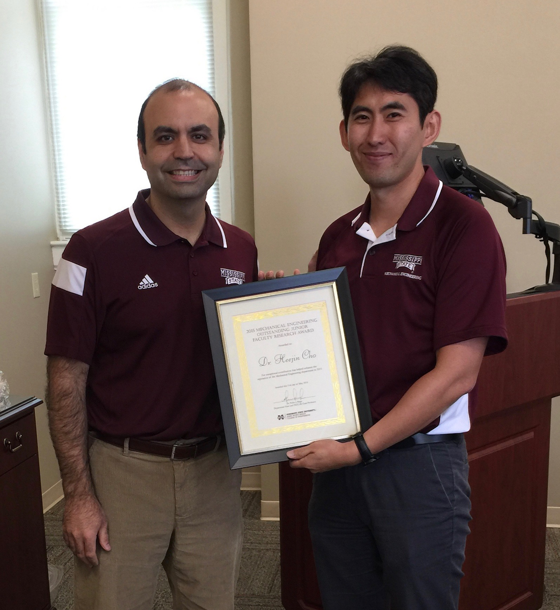 Dr. Pedro Mago and Dr. Heejin Cho