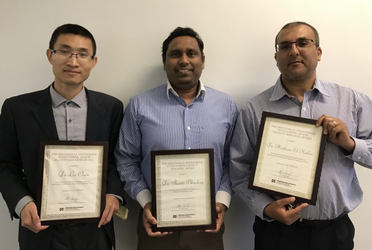 2016 Mechanical Engineering Faculty Awards Recipients